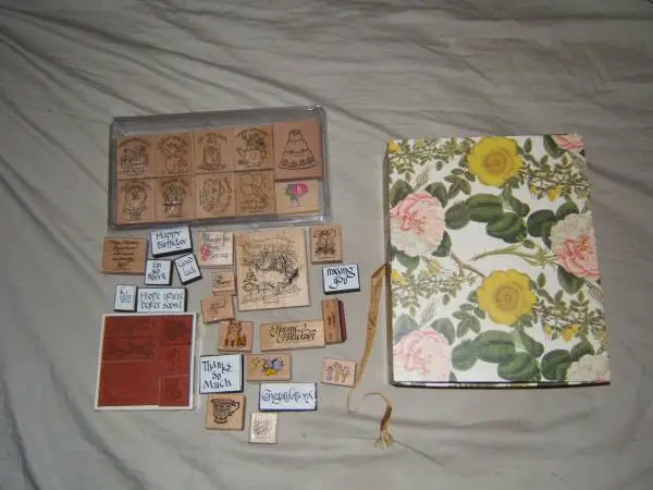 Anna Griffin Rubber Stamps Wood Mount  some are stampin - up brand