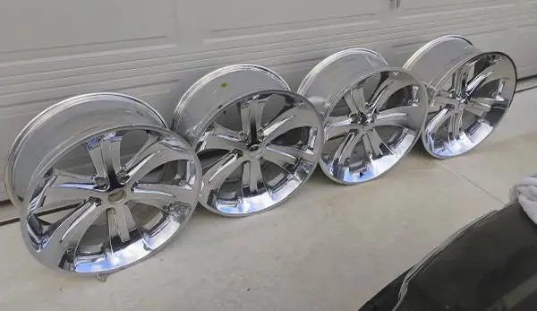 FOOSE 22 INCH STYLE HEAT F111 CHROME ALUMINUM ALLOY WHEELS 6x5.5