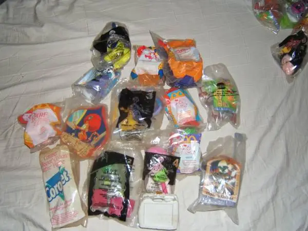 27 Fast food kids toys Mc Ds and about  4 burger king toys never open