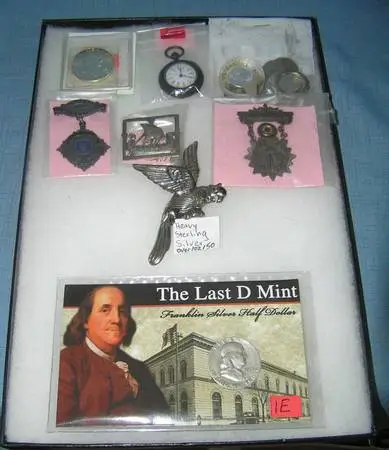 Large Group of Sterling Silver and Coins