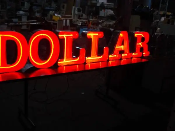 DOLLAR STORE NEON SIGN