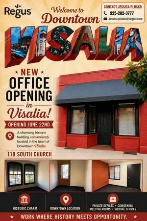 Regus coming to Visalia!
