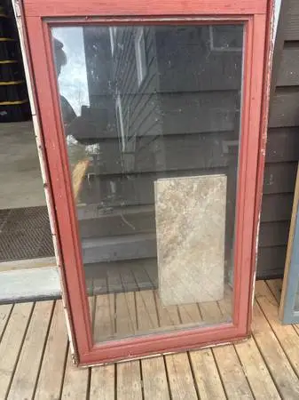 Red picture window