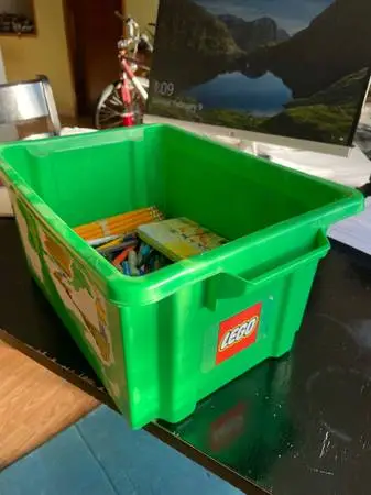 Lego storage box crate 15” x 12” x 8”