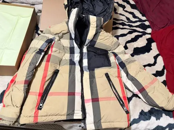 Mens Burberry Puffer Jacket Reversible