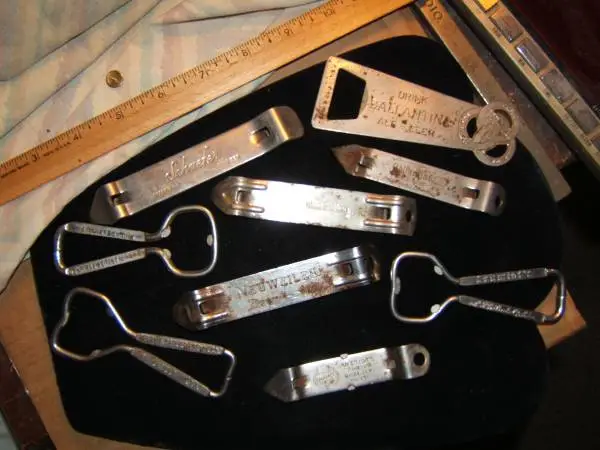 vintage Beer bottle opener lot of 9