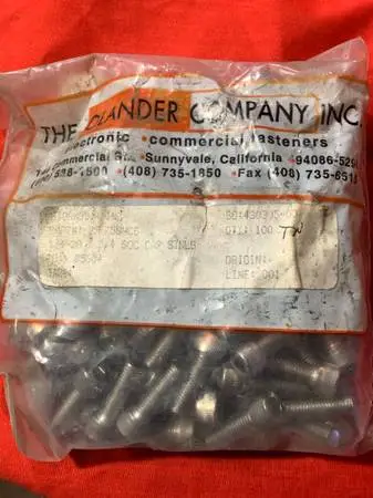 S.S. Socket Head Bolts, New in bag Stainless Steel, Allen Hex Head
