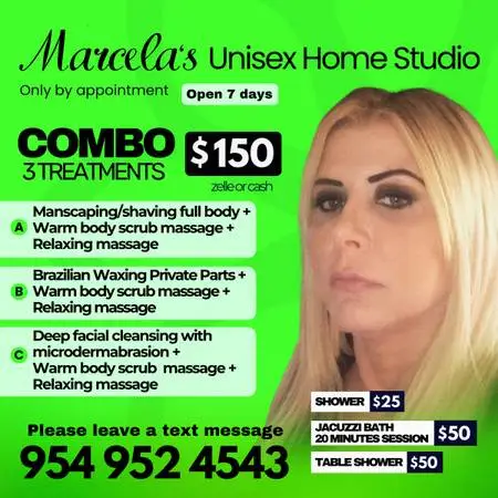 🎁PROMO COMBO 3 TREATS $150🌺MANS/Shave🌻WAX🌸PEDI🌻RELAX🌼FACIAL