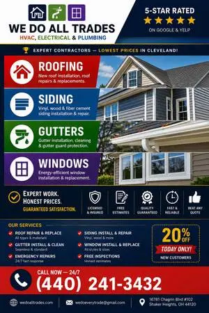 ROOFING SIDING GUTTERS WINDOWS LOW PRICES