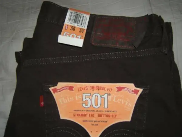Mens 501® Original Fit Button Fly Non-Stretch Jeans