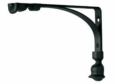 Rubbermaid 1877653 Decorative Shelf Bracket, 6 by 8-Inch, Tulip, Black