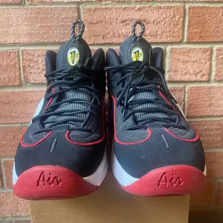 Nike Air Penny II 2 Size US 11.5 Miami Heat Basketball Sneakers Shoes