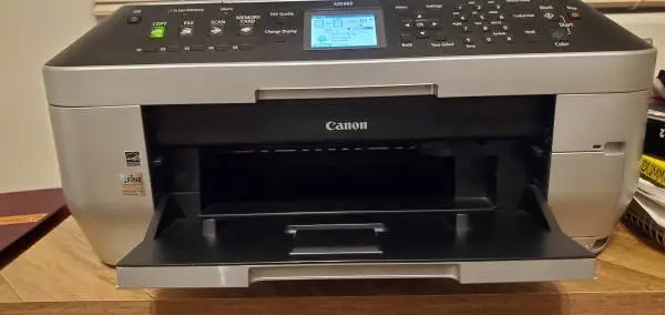 Working Canon MX860 printer with full ink cartridges
