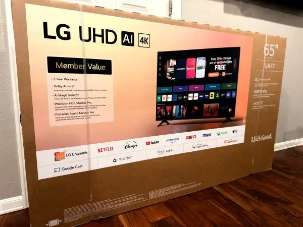 New in Box LG 65 4k UHD Smart TV