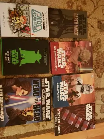 Star Wars Books (6) & Stickers