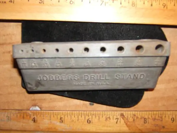 Vintage Authentic Jobbers Drill Stand for 1/16 thru 1/4 Bits USA