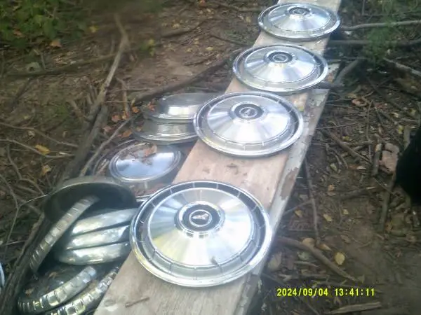 Vintage Hubcaps Sets of 4