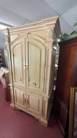 Stunning Solid Pine French Country Armoire