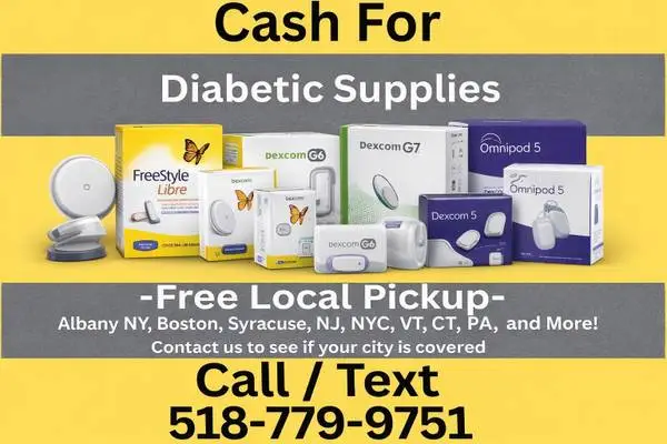 Cash For Diabetic Test Strips - Libre, Omnipod, Dexcom Capital Region