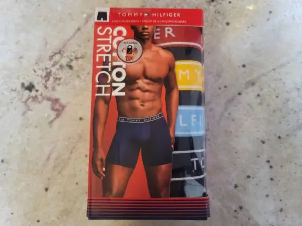 New In Box Tommy Hilfiger Four Pack Cotton Stretch Boxer Briefs Underwear