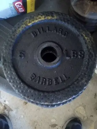 Billard 5lb Dimpled Weight Plates, Four Count