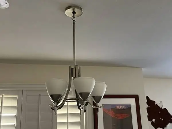13.5 Wide x 24.5 Tall Brushed Nickel Metal 5-Light (ceiling/dining)