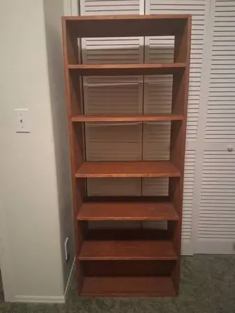 7 Shelf BarnRed BookCase Shelf