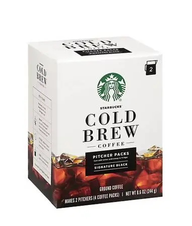 Starbucks Cold Brew PITCHER PACKS sealed retail box! 4 pks per box