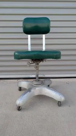 Vintage Art Metal Industrial Tanker Chair