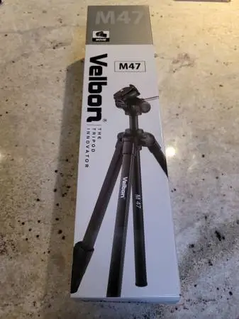 Velbon M47 4-Section Aluminum Tripod with 2-Way Fluid Head