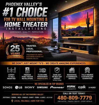 Flatscreen TV Wall Mounting - Same Day / Next Day Specials