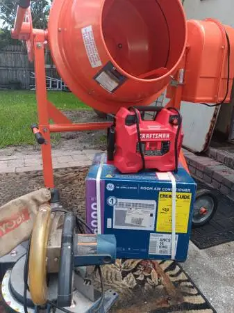 Concrete mixer window air conditioning and more