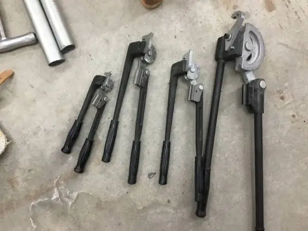 Four Rigid  Brand Tube Benders
