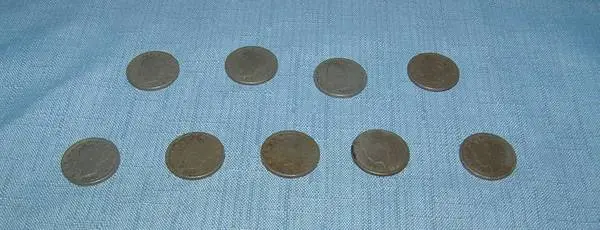 Collection of Liberty U.S. nickles 1883 to 1913