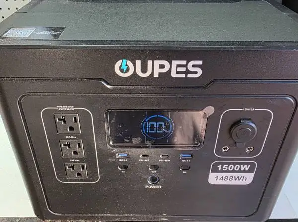 Like New Oupes Exodus 1500 Portable Power Station