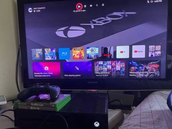 40” Samsung Flat Screen Full HD 1080p Tv W/500gb Xbox One
