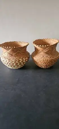 Baskets , handwoven by Tarahumara of Mexico