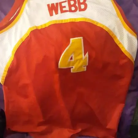 Atlanta Hawks Spud Webb #4 Vintage Jersey