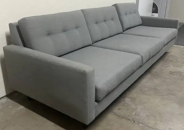 Unique Sofas of America, Gray Sofa Couch (Slightly Used)