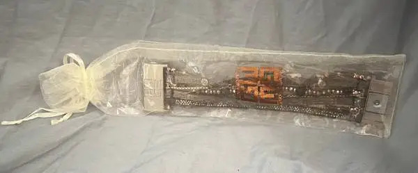 Brand New with tags Multi strand beaded and leather bracelet
