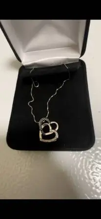 WOMEN’S DIAMOND/ BLACK DIAMOND NECKLACE- CHEAP!!!!!
