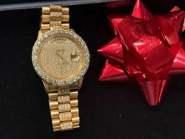 ROLEX PRESIDENT QUICKSET 18K W/ DIAMONDS