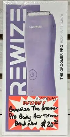 Barewize The Groomer Pro Body Hair Trimmer Brand New
