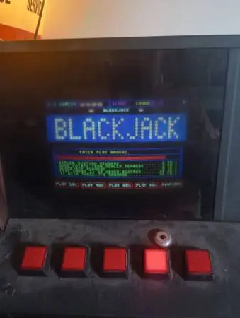 25c bar top video poker black Jack game