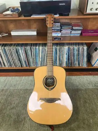 LAG Tramontane T66D French Dreadnaught Acoustic Guitar