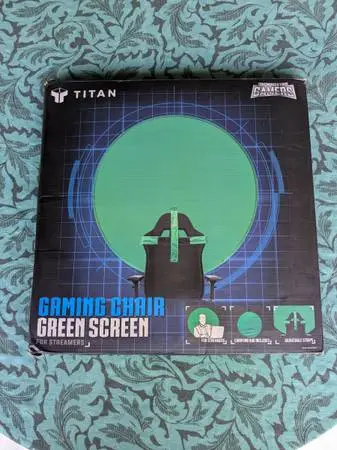 Titan Engineered For Gamers Gaming Chair Green Screen
