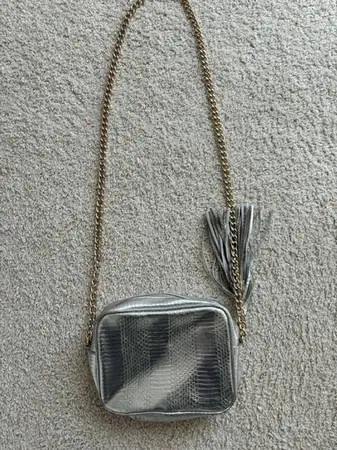 Victoria secret silver metallic big with a tassel
