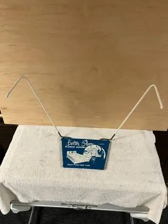 Vintage Metal Sign with Brackets, Better Sleep Blanket Support