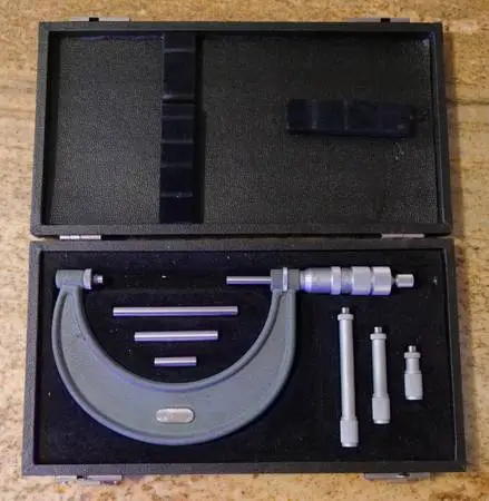 Craftsman Brand Adjustable Outside Micrometer with 0 to 3 Range