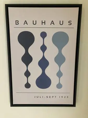 Bauhaus Poster Canvas Print in a Frame